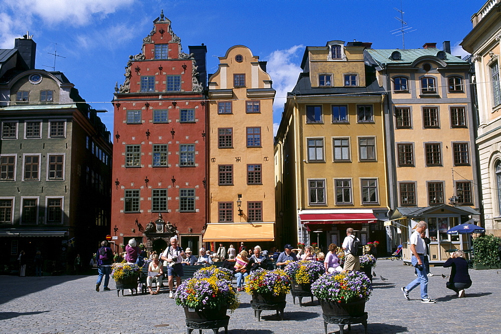 Suède - Panneau Skola et graffiti à Gamla Stan -  - Récits  de voyages et photos du monde