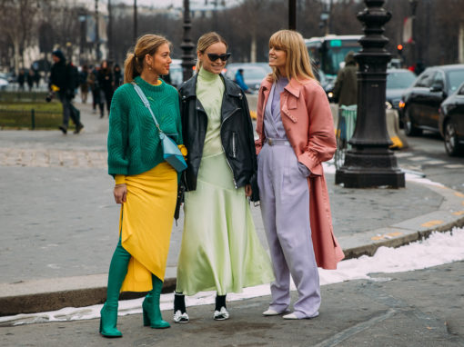 Emili Sindlev , Thora Valdimarsdottir and Jeanette Friis Madsen at PFW